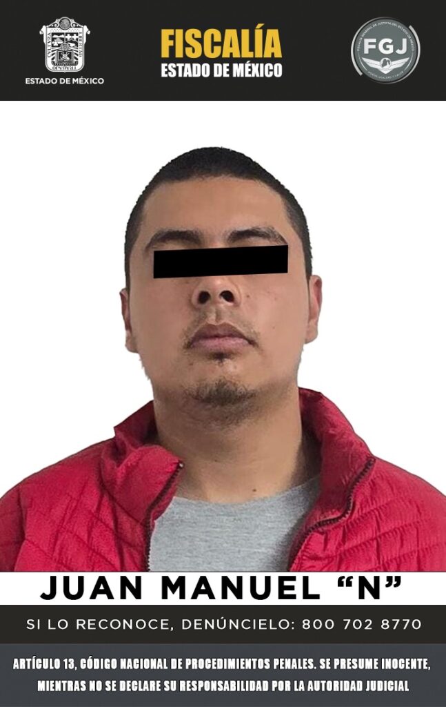 Vinculan a proceso al «Cachetes» por el homicidio de dos adultos y un menor en Almoloya de Juárez