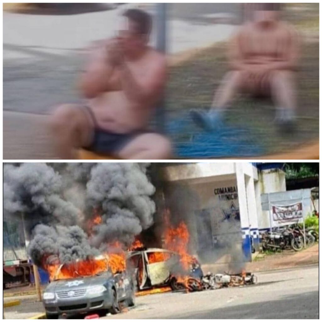 Hartos de extorsiones, desnudan a policías y queman patrullas en Tezonapa, Veracruz