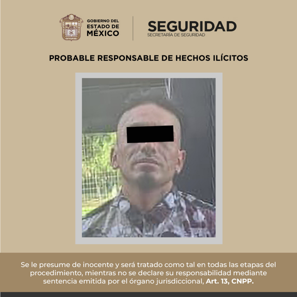 Probable responsable del delito de violencia de género es detenido por la SSEM
