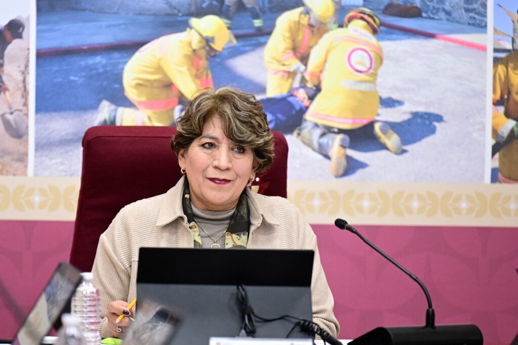 Instala Delfina Gómez Consejo Estatal de Protección Civil