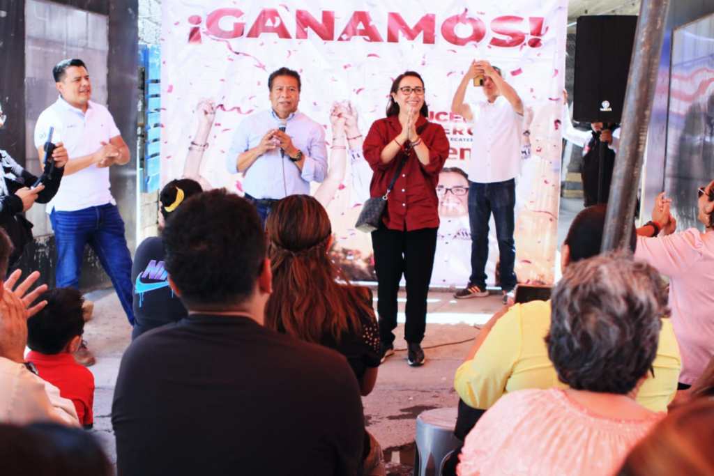 Inicia Azucena Cisneros gira de agradecimiento en colonias de Ecatepec