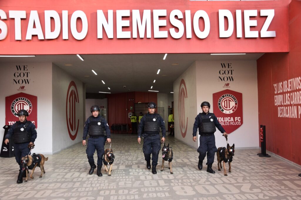 Vigila SSEM encuentro Toluca vs Guadalajara con más de 800 policías estatales