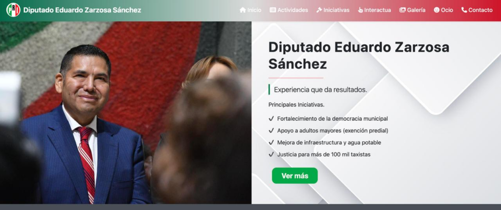 Abre diputado Eduardo Zarzosa página web de atención ciudadana