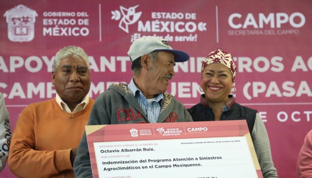 Entregan apoyos a productores de maíz y avena cuya cosecha se vio afectadas por siniestros climáticos
