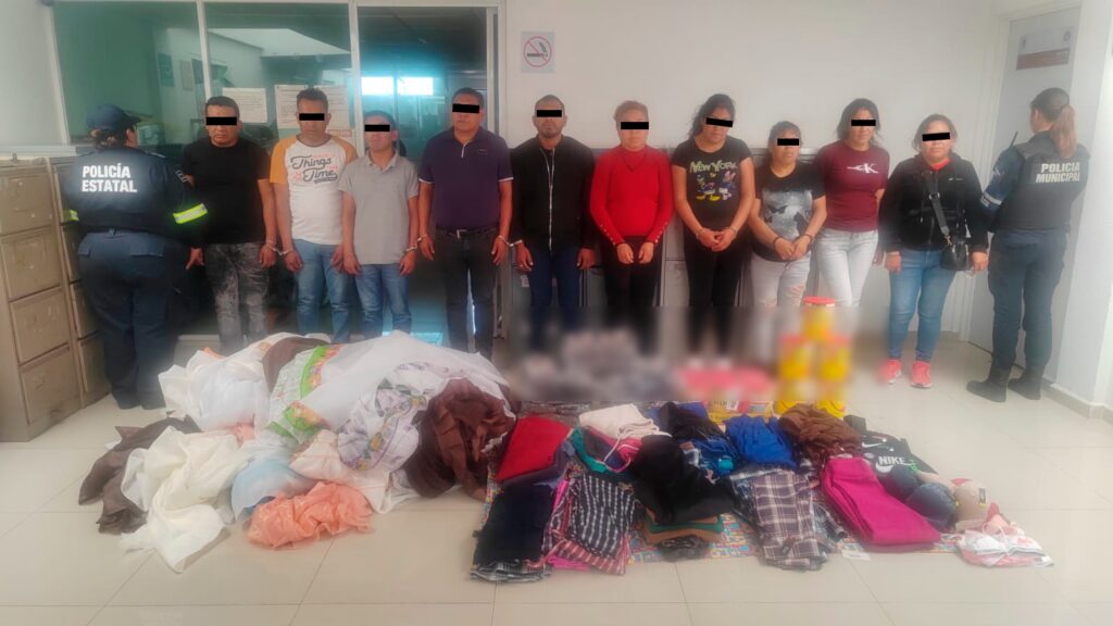 Detienen a diez personas por atraco en Bodega Aurrera en Edoméx