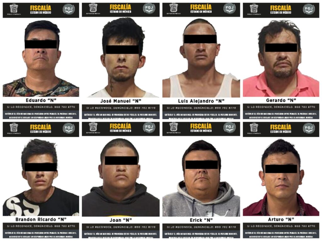 Caen nueve integrantes del CJNG en el Edoméx