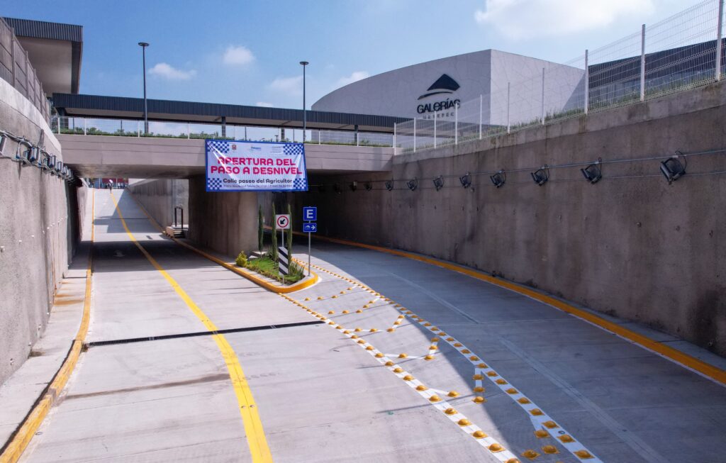 Abren paso a desnivel y nuevas calles en Metepec para mejorar la movilidad