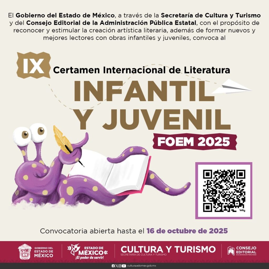 Invitan a participar en el “IX Certamen Internacional de Literatura Infantil y Juvenil FOEM 2025”