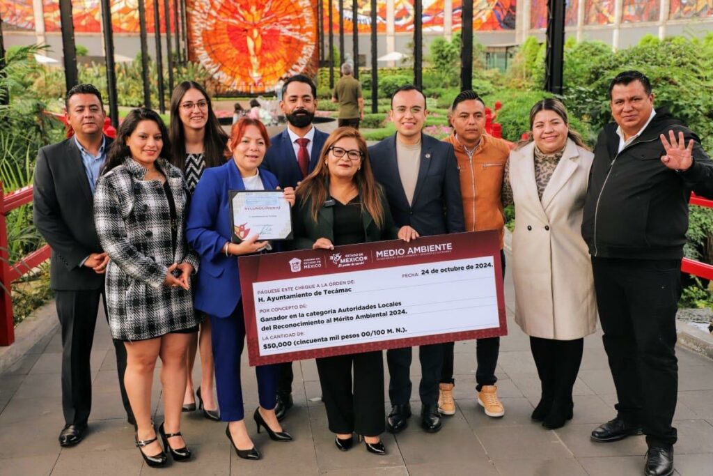 Tecámac recibe reconocimiento al Mérito Ambiental 2024