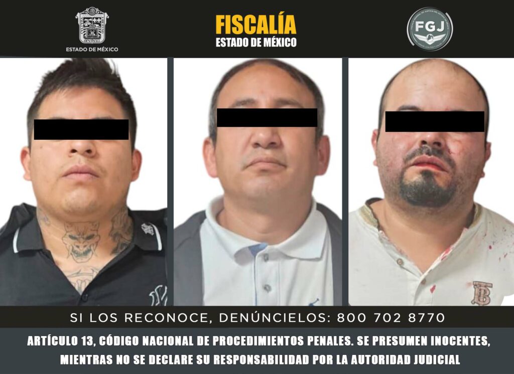 Vinculan a proceso a tres presuntos integrantes de grupo delictivo dedicado al robo de vehículos en el Valle de Toluca