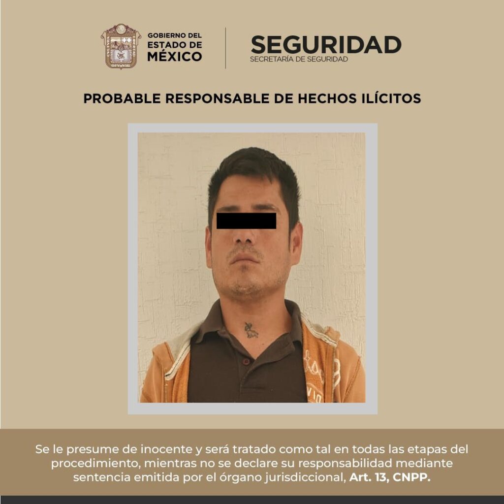 Detienen en Tejupilco a implicado en delitos contra la salud
