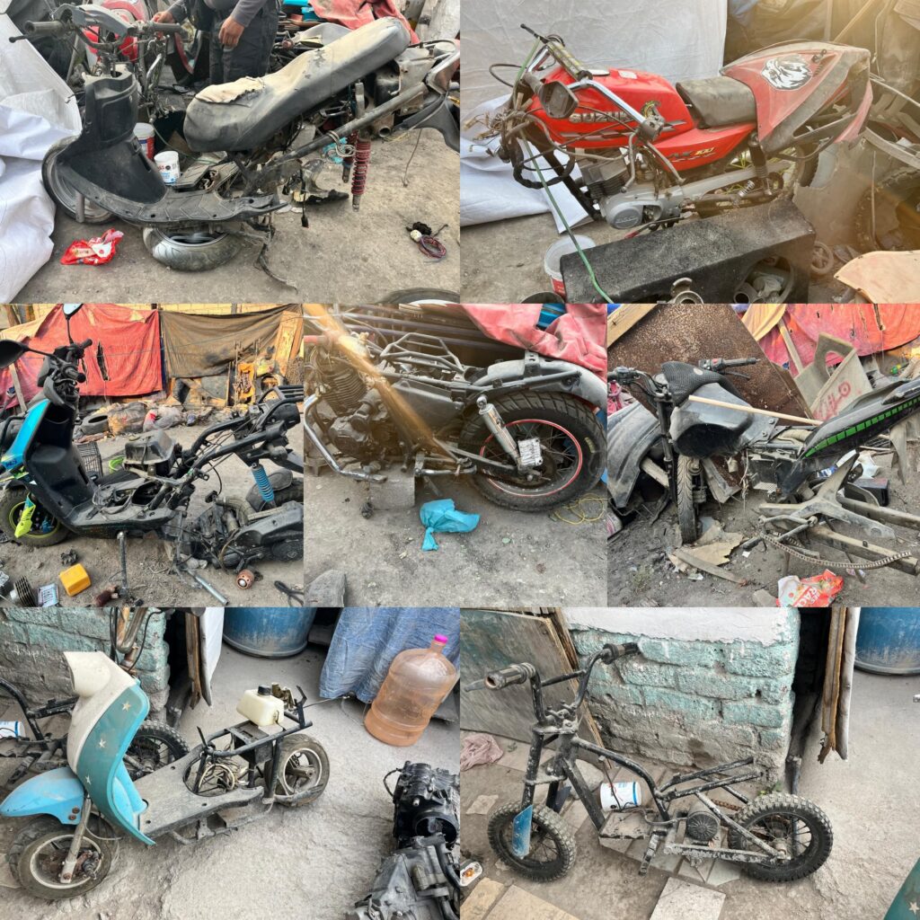 Catean en Ecatepec predios con motos robadas