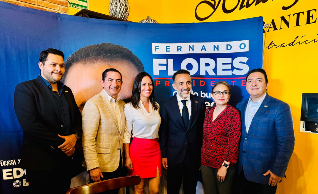 Fernando Flores candidato a la alcaldía de Metepec, se reúne con organismos empresariales