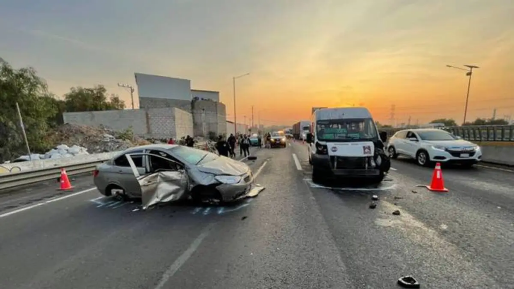 Accidente en la México-Pachuca, deja una persona lesionada