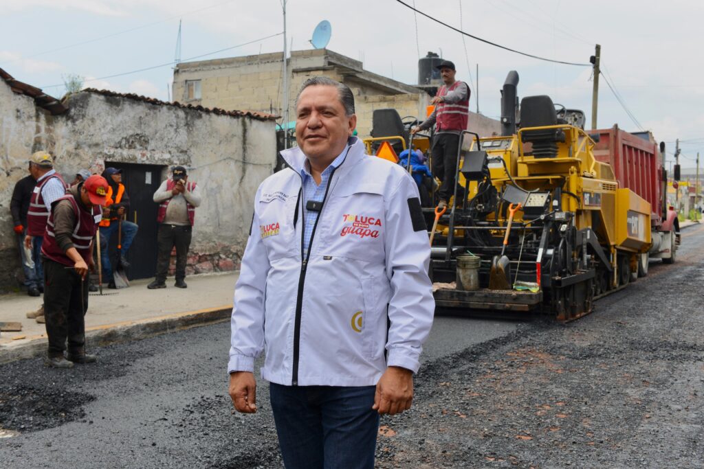 Avanza reconstrucción de la vía Agustín Millán, en San Pedro Totoltepec