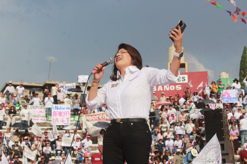 En Tecámac, su tierra, cierra campaña Mariela Gutiérrez; pide no fallar a la cita con las urnas