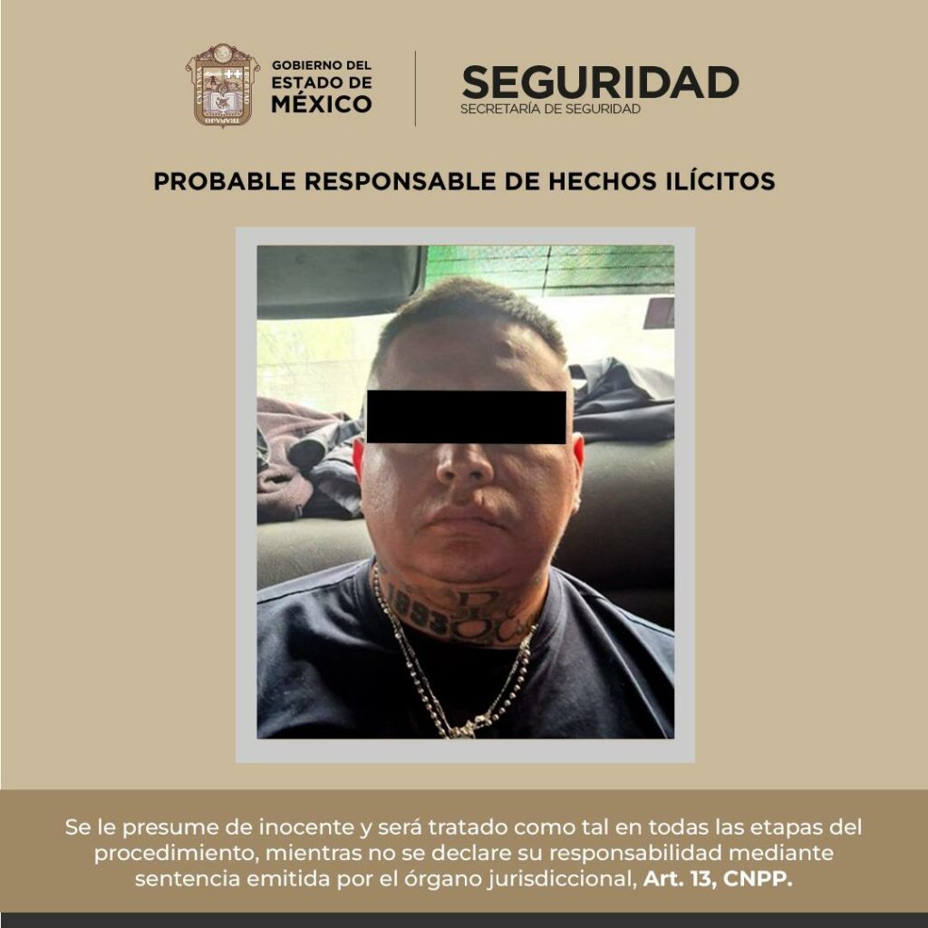 Cae presunto miembro de la Familia Michoacana con cocaína y cristal en Toluca