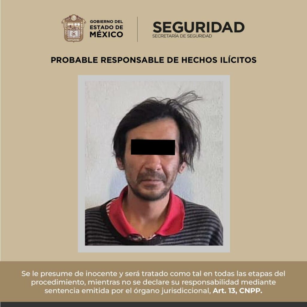 Detienen a sujeto que persiguió y jaloneó a una mujer en Toluca