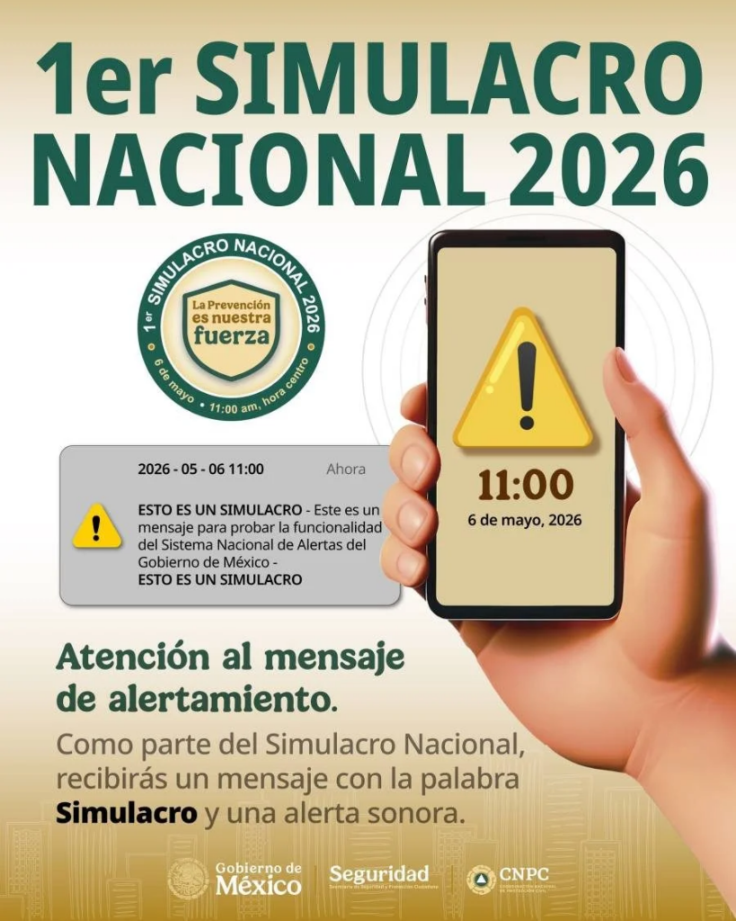 Primer simulacro Nacional 2026 en México