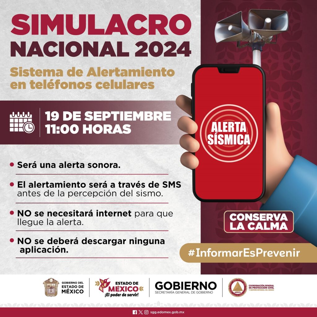 Todo listo para el Simulacro Nacional 2024