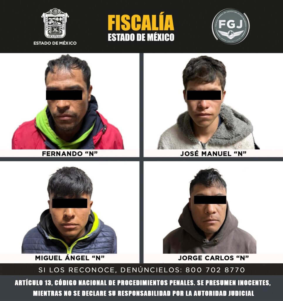 Vinculados a proceso cuatro sujetos investigados por el delito de secuestro exprés