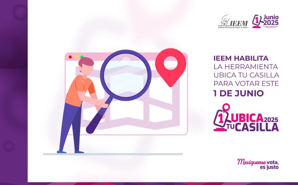 Habilita IEEM herramienta «Ubica tu Casilla» para votar este 1 de junio