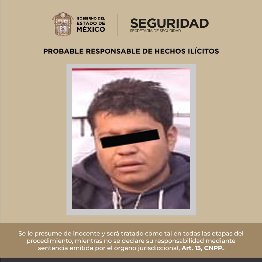 Caen hombre y menor de edad, por presuntos delitos contra la salud, robo violento y portación de arma de fuego