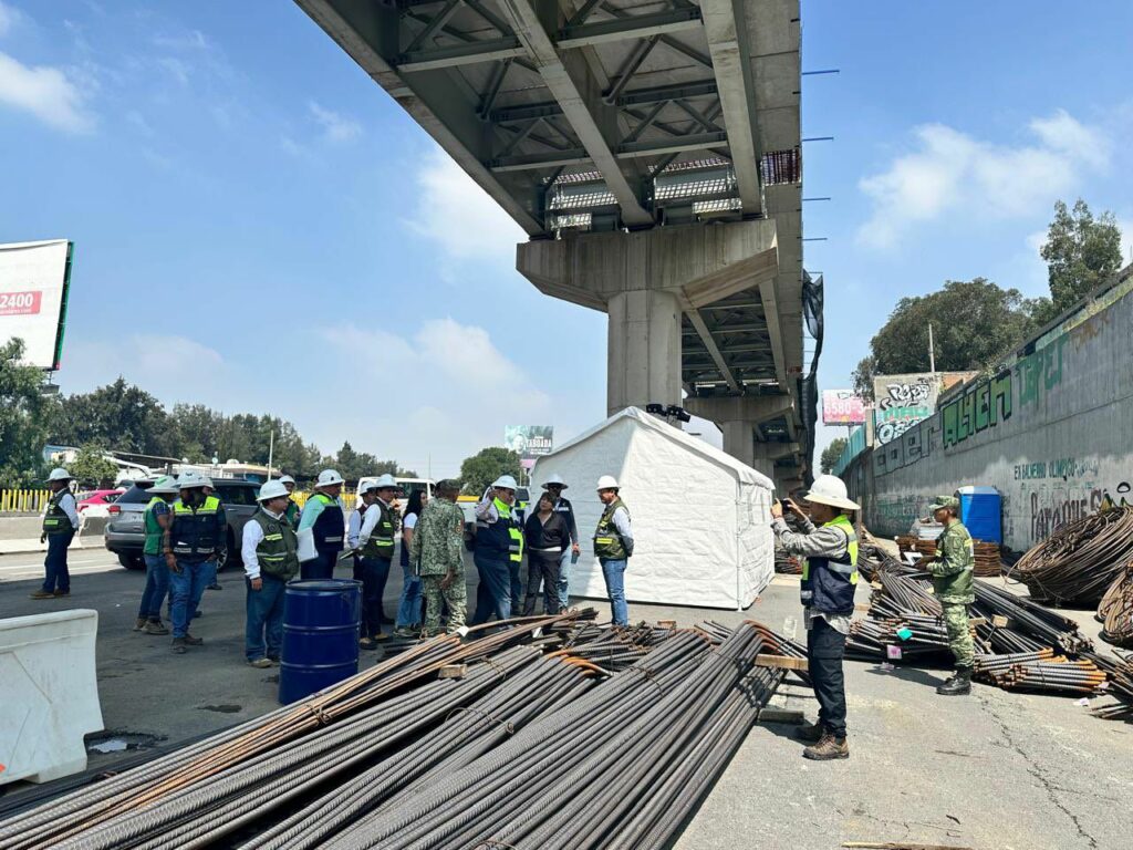 Supervisa Gobernadora Delfina Gómez obras del Trolebús Santa Martha – Chalco
