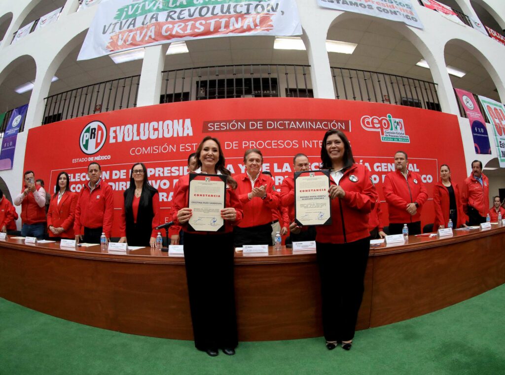 Eligen a Cristina Ruíz como presidenta del PRI Edoméx