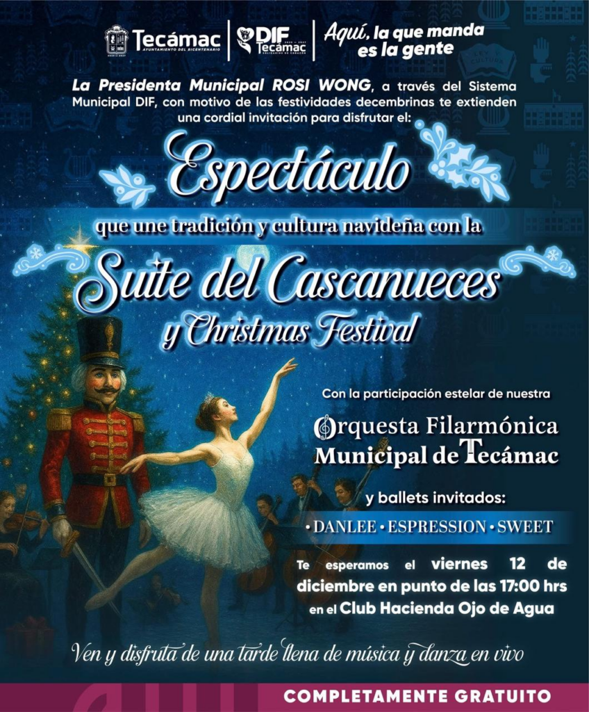 Rosi Wong invita a las familias de Tecámac a disfrutar la Navidad con espectáculos gratuitos e inolvidables