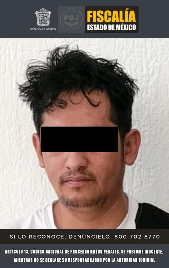 Cumplimentan orden de aprehensión contra presunto feminicida en Ixtapan de la Sal