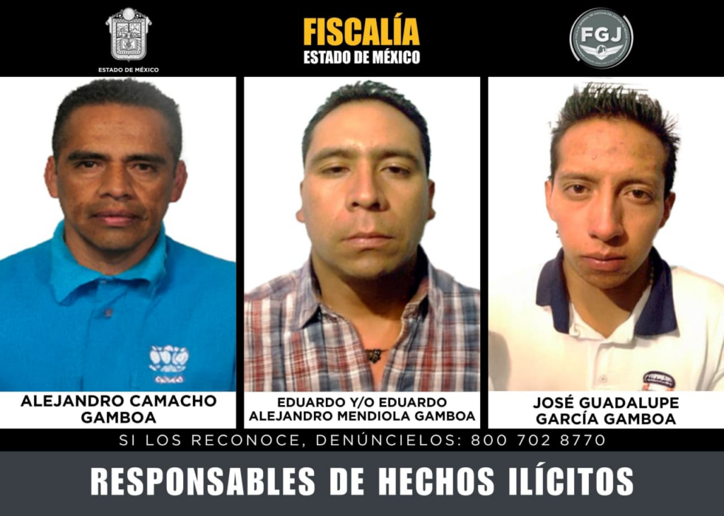 Tres hombres condenados 62 años de prisión por asesinato de menor de 15 años en Zinacantepec