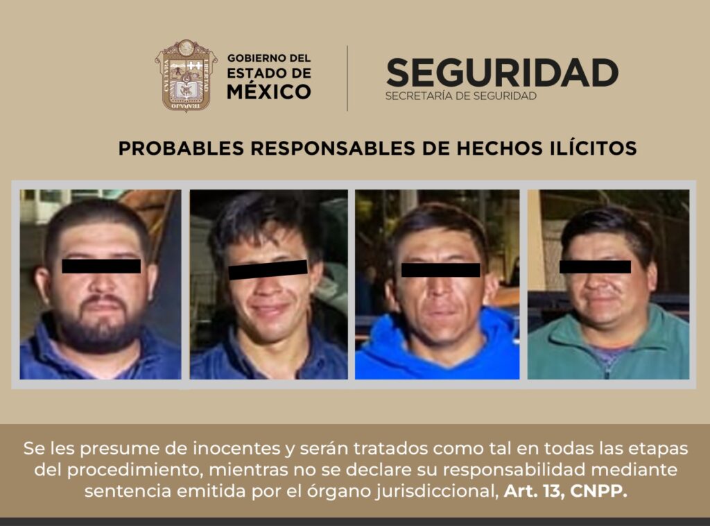 Caen cuatro sujetos por presuntos delitos en materia de hidrocarburos