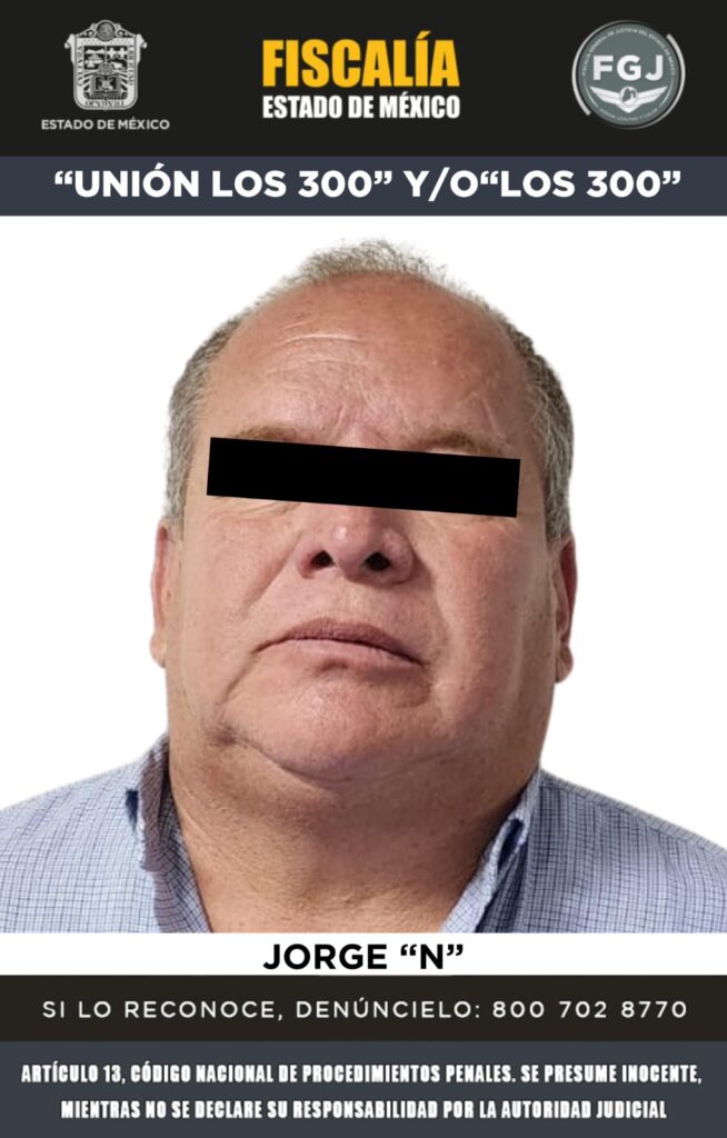 Cae Jorge «N» integrante de la organización criminal «Los 300»