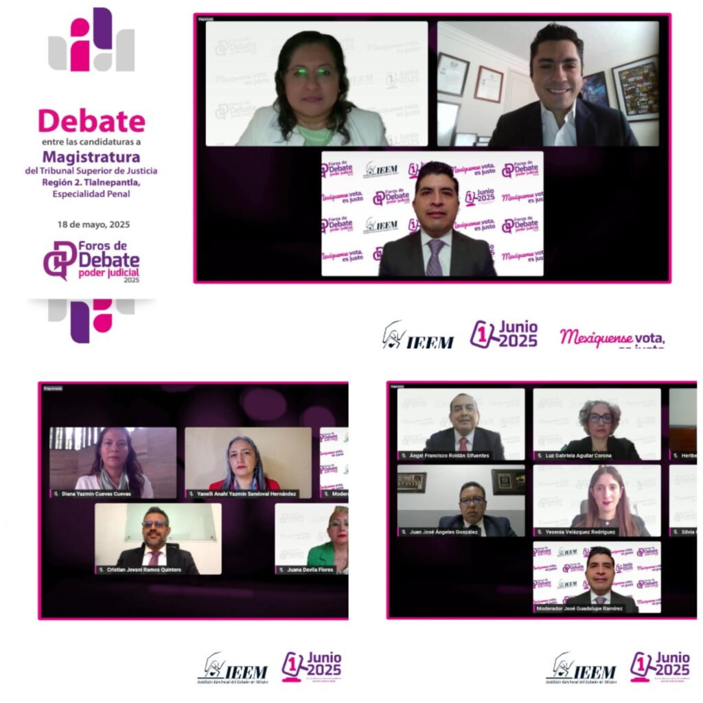 Elección Judicial:  Terminan foros de debate organizados por el IEEM