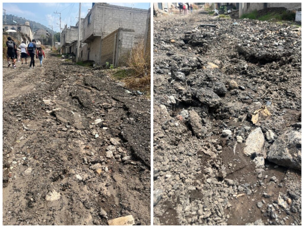Intransitables las calles de la colonia Adolfo López Mateos de Chimalhuacán