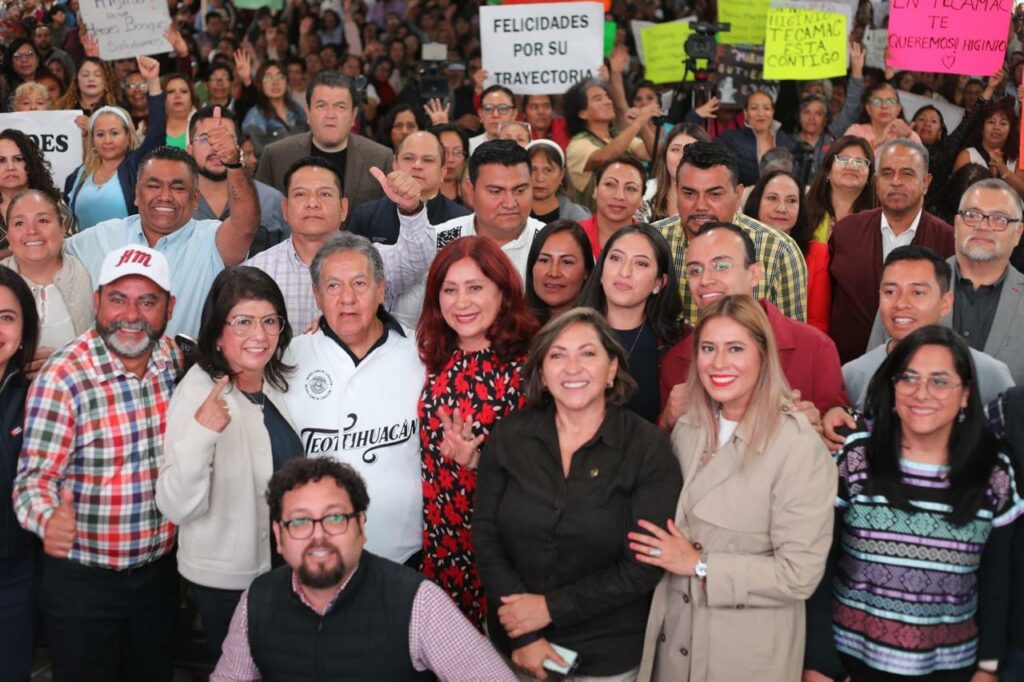 Reciben a Higinio Martínez en Tecámac, más de dos mil personas