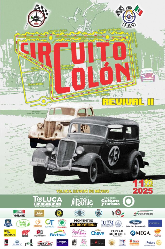 Revivirá Toluca el rugir de motores con el legendario «Circuito Colón»