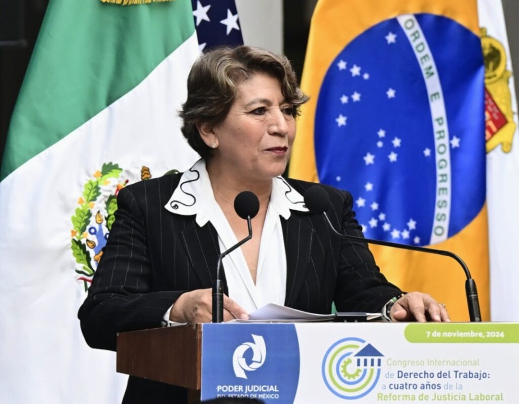 Inaugura gobernadora Delfina Gómez Congreso Internacional de Derecho del Trabajo