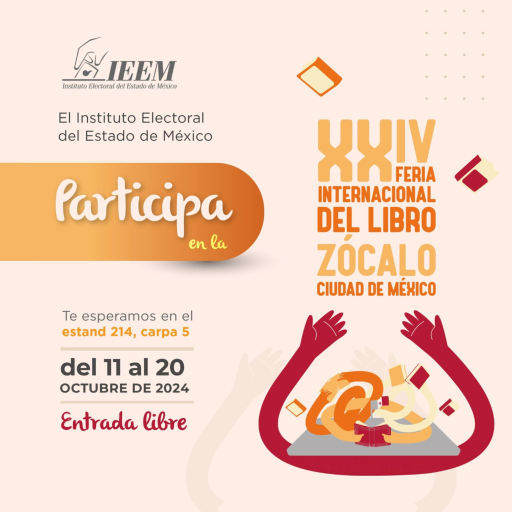 IEEM presente en la feria del libro del Zócalo en CDMX