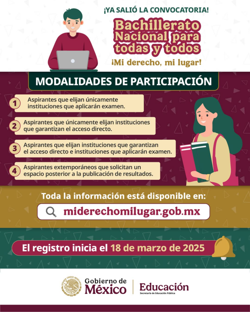 Consulta las fechas del registro de la convocatoria del ECOEMS 2025