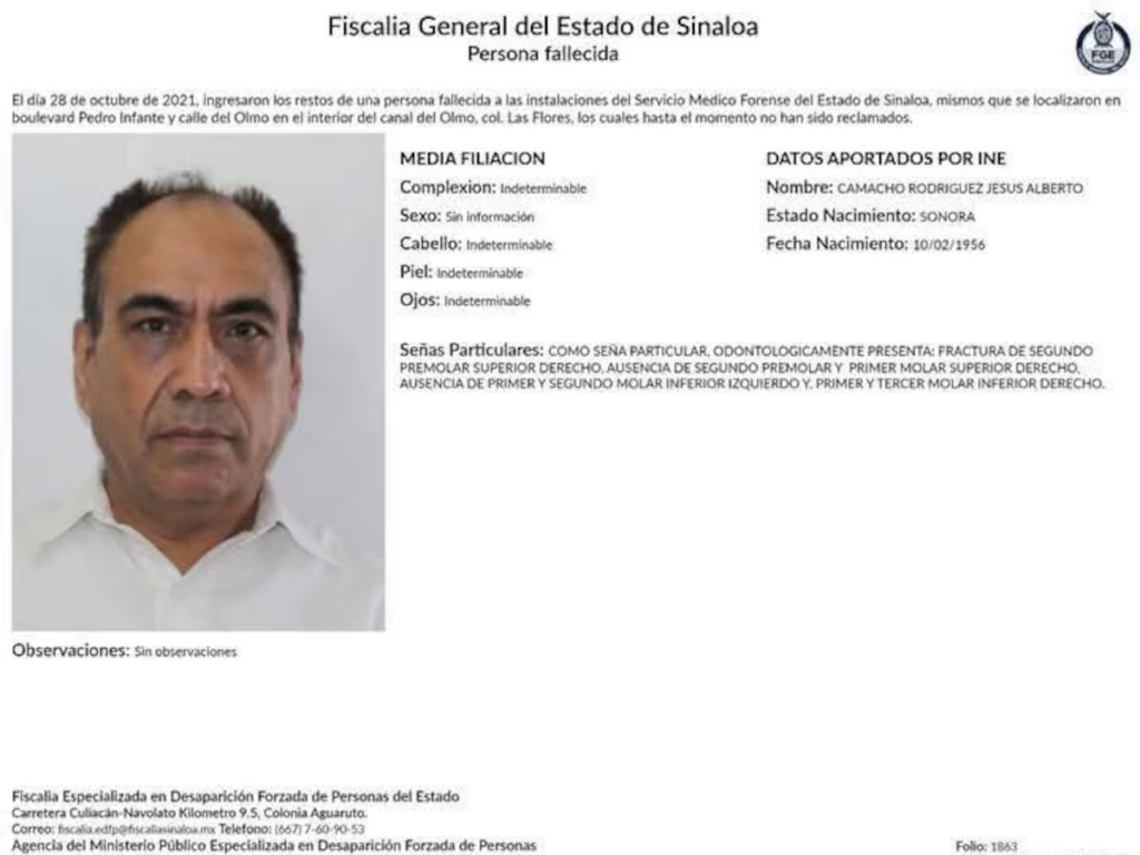 Tras cinco años desaparecido encuentran cuerpo del periodista Jesús Alberto Camacho