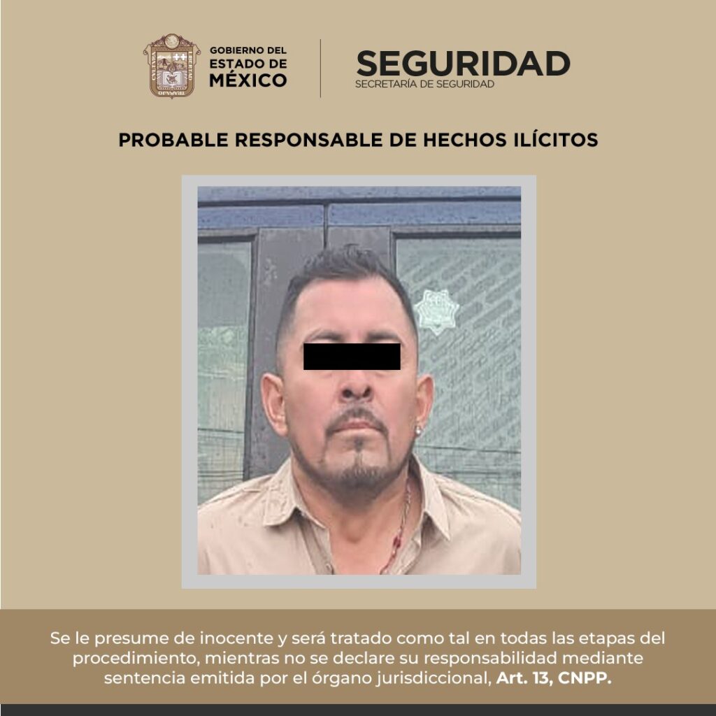Detienen a sujeto que «presumía» arma de fuego en Zinacantepec