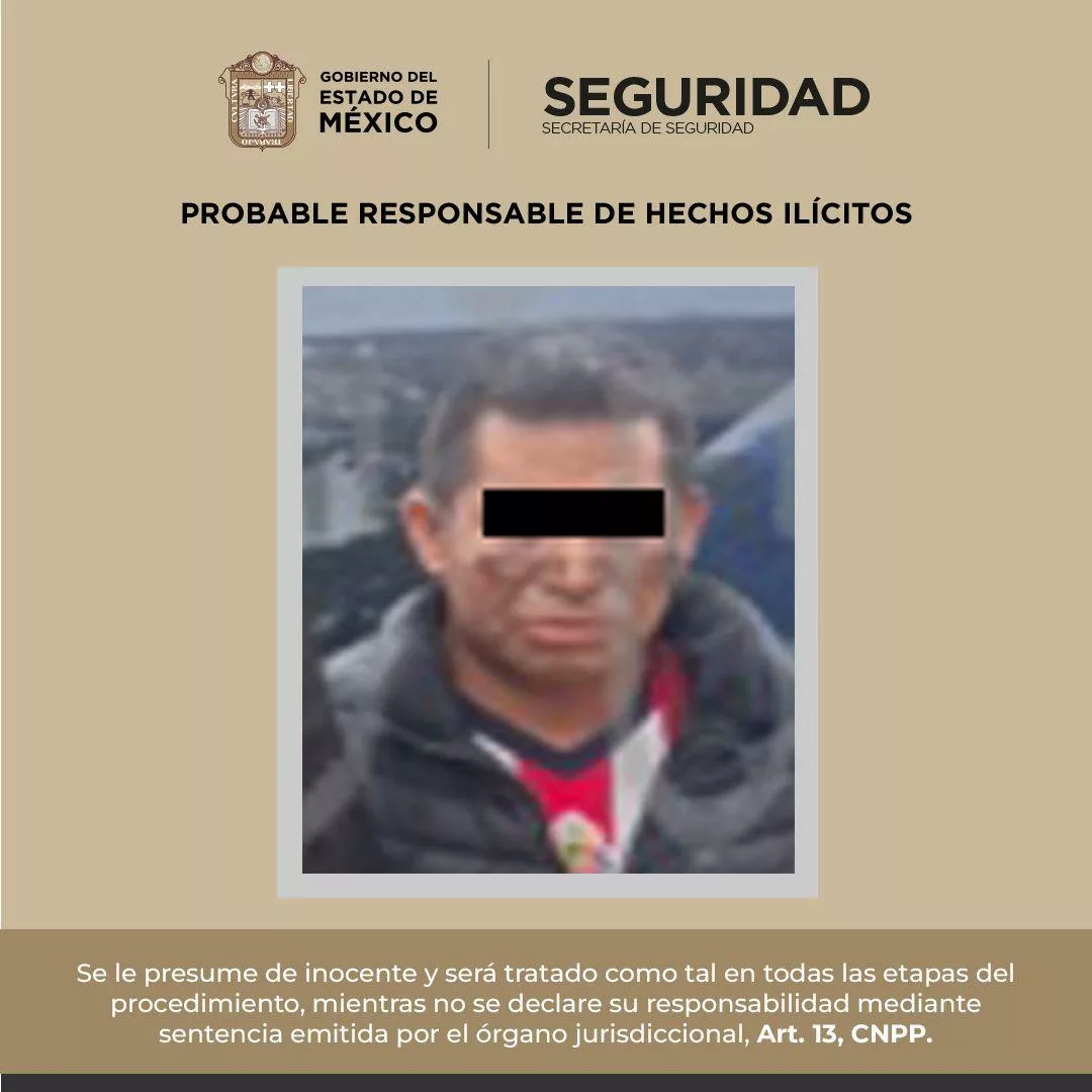 Detienen a implicado en homicidio y en Zinacantepec