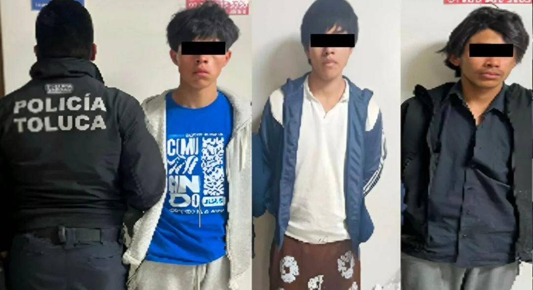 Recuperan vehículo robado y detienen a tres en Toluca