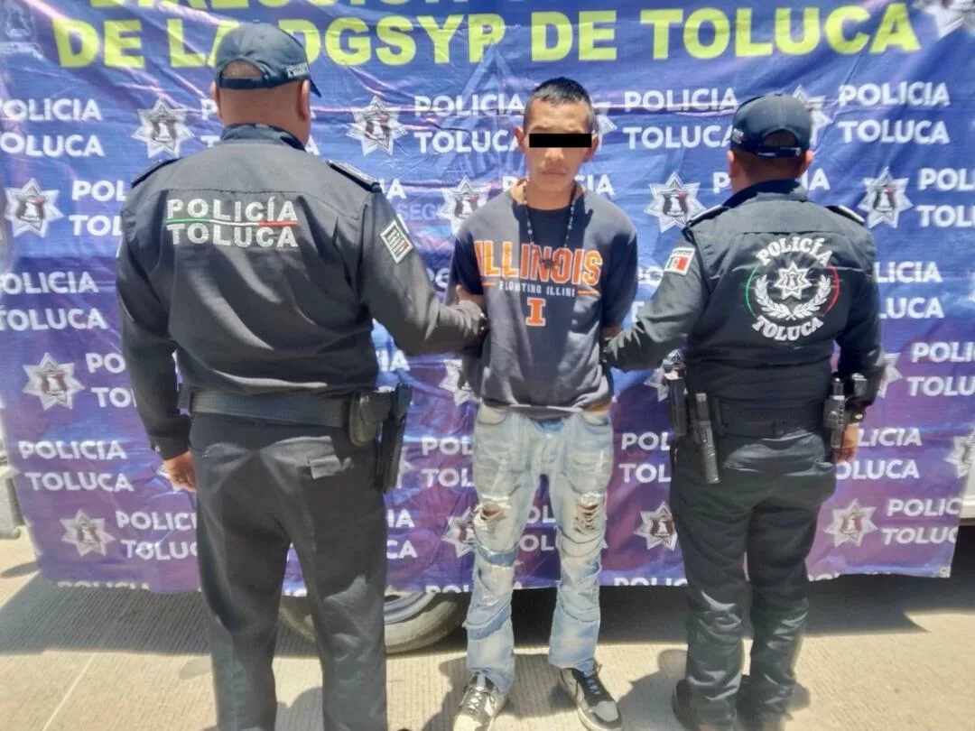 Captura Policía de Toluca a presuntos involucrados en robo de vehículos