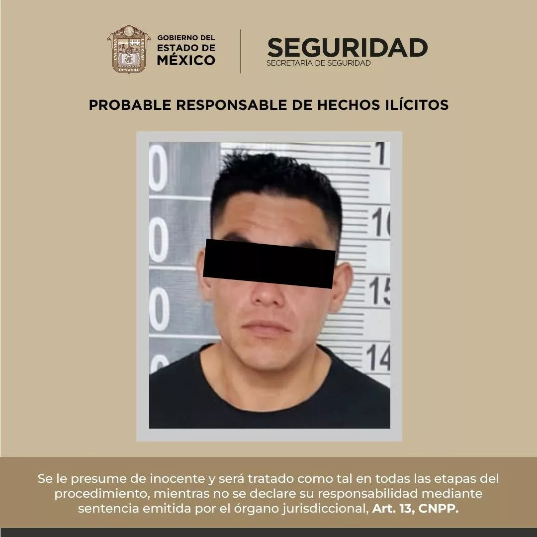 Tras denuncia detienen a sujeto por delitos contra la salud y portación de arma en Amecameca