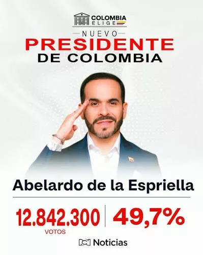 Abelardo de la Espriella gana las elecciones en Colombia
