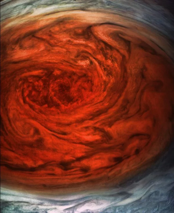 La Gran Mancha Roja de Júpiter, la tormenta más grande del Sistema Solar