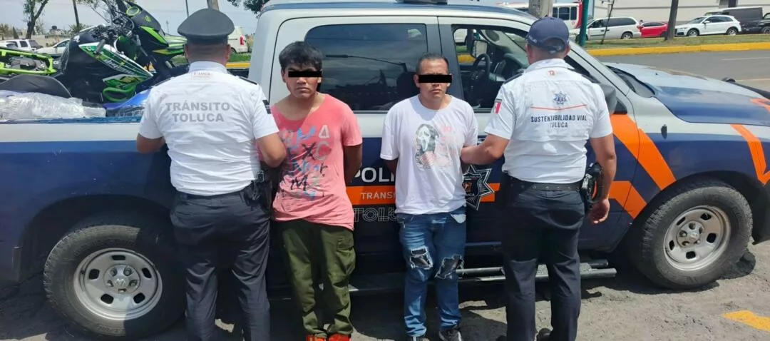 Recupera Toluca tres vehículos robados y detiene a cuatro presuntos implicados